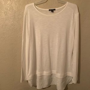 JCrew mercantile white top